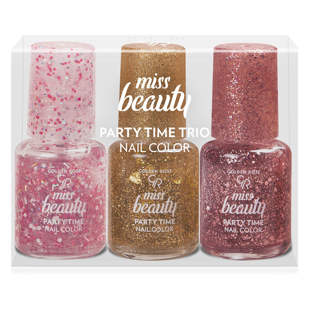 Golden Rose > NAILS > NAIL LACQUER > Miss Beauty Party Time Trio Nail Color