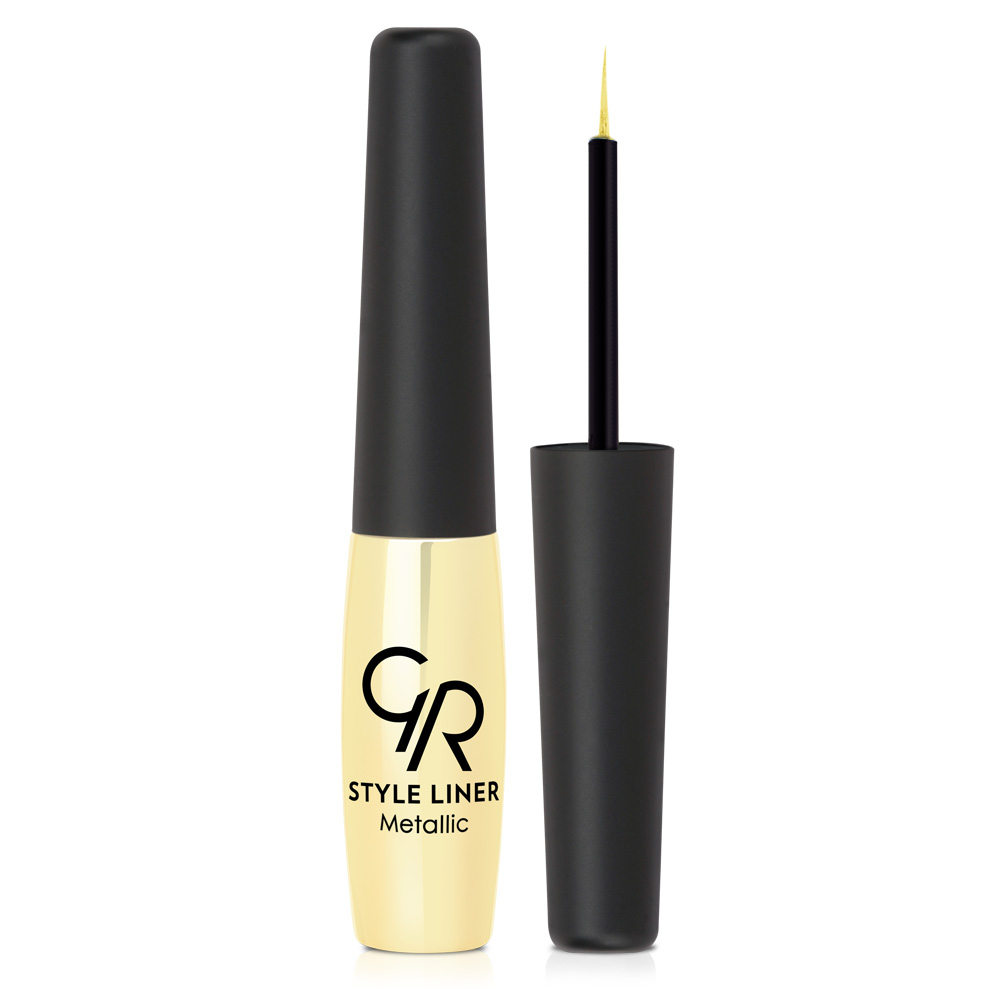 Eyeliner Pinceau Golden Rose Métallique 07 ARGENT - 6.5gr - Hypoallergénique - Neuf